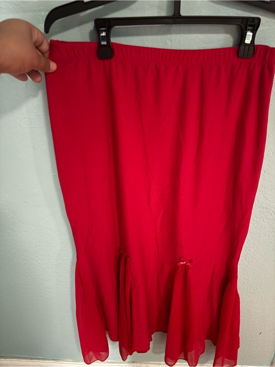solar Dresses & Skirts - Vintage solar  Red Skirt with Flared Hem